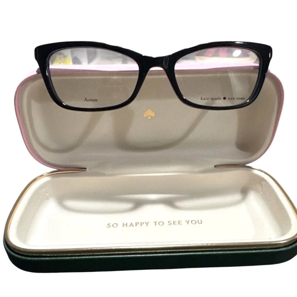 Kate Spade DELACY 07KI Eyeglasses 50-18 130 Black Havana New MSRP $188